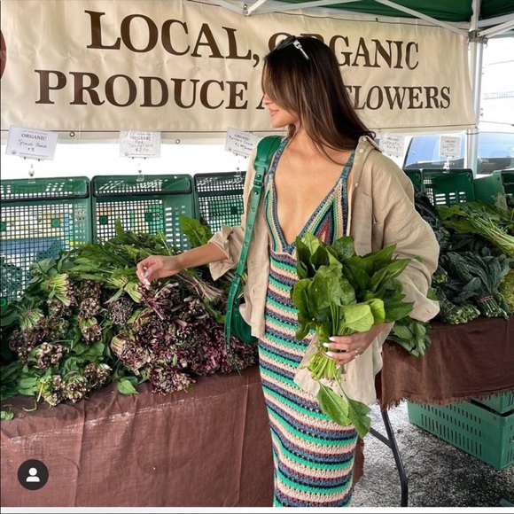 Zara Stripe Knit Multicolor Dress - Picture 3 of 9